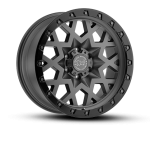 Black Rhino Wheels Sprocket Matt Gunmetal Black Lip